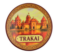 Magnetas porcelianinė lėkštelė Trakai Magnetas porcelianinė lėkštelė Trakai